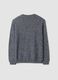Maglia blu e grigia in misto lana a girocollo regular fit_2