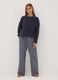 Blue stretch-fabric crew-neck pyjamas_1