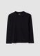 Black regular-fit stretch organic cotton T-shirt for boys_4