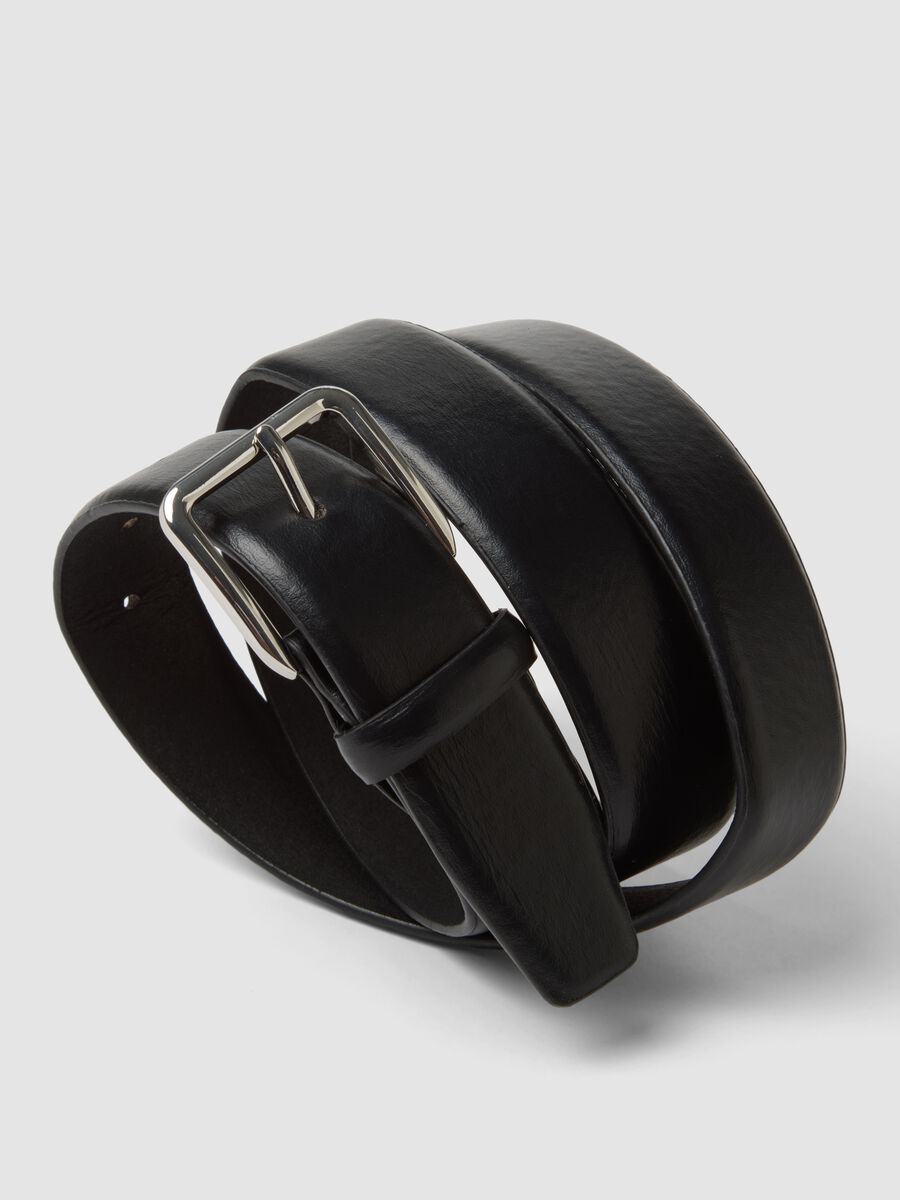 Black belt with metal buckle_2