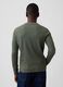 Green long-sleeve stretch cotton top with GAP logo_2