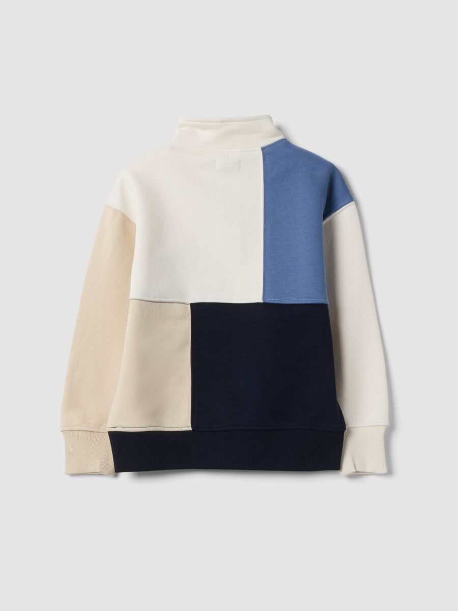 Multicolour cotton-blend regular-fit crew-neck sweatshirt_1