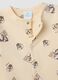 2-pack blue and beige organic cotton baby sleepsuits with Chip and Dale print_2