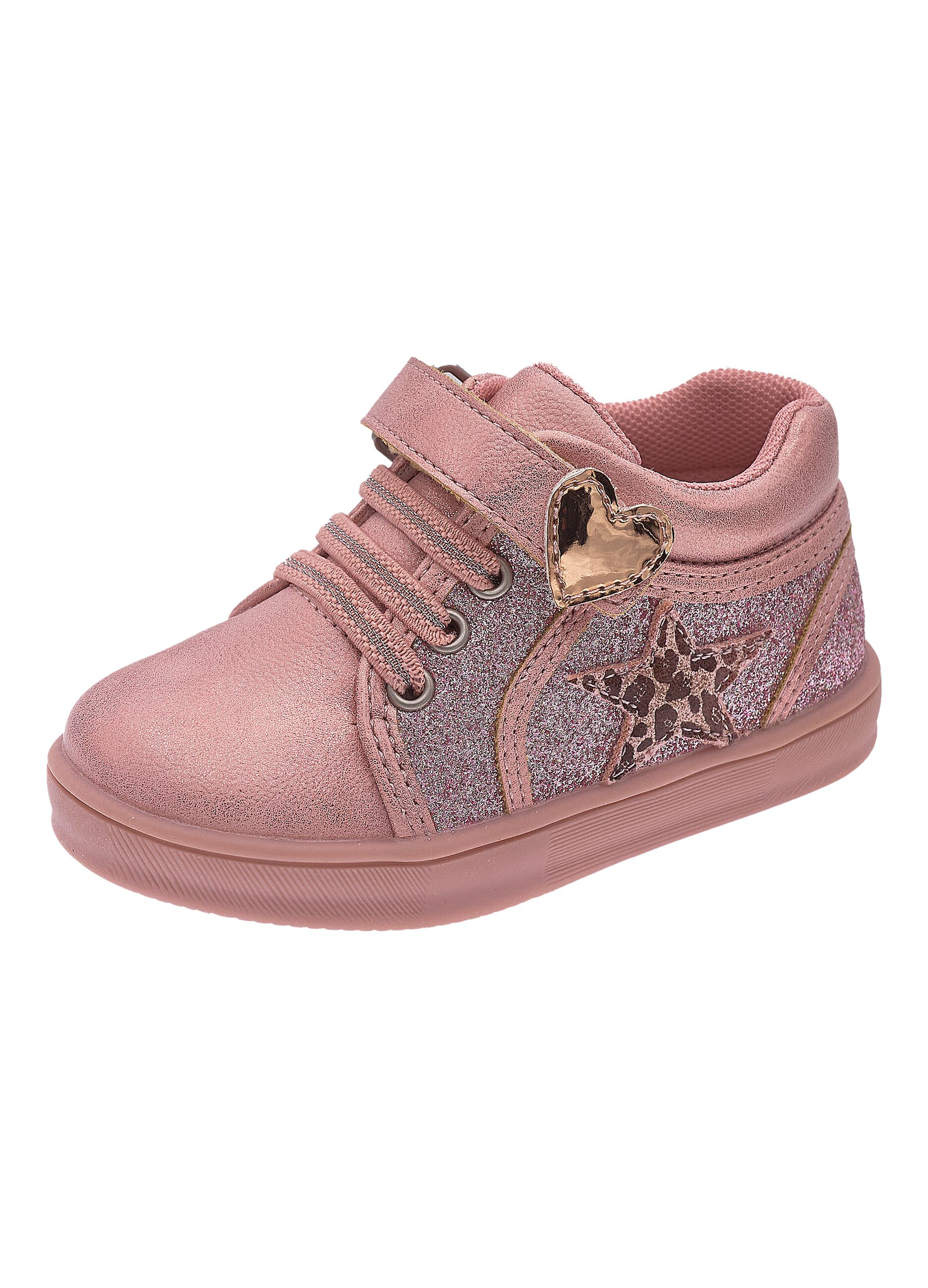 Pink Sneakers with Sparkling Details