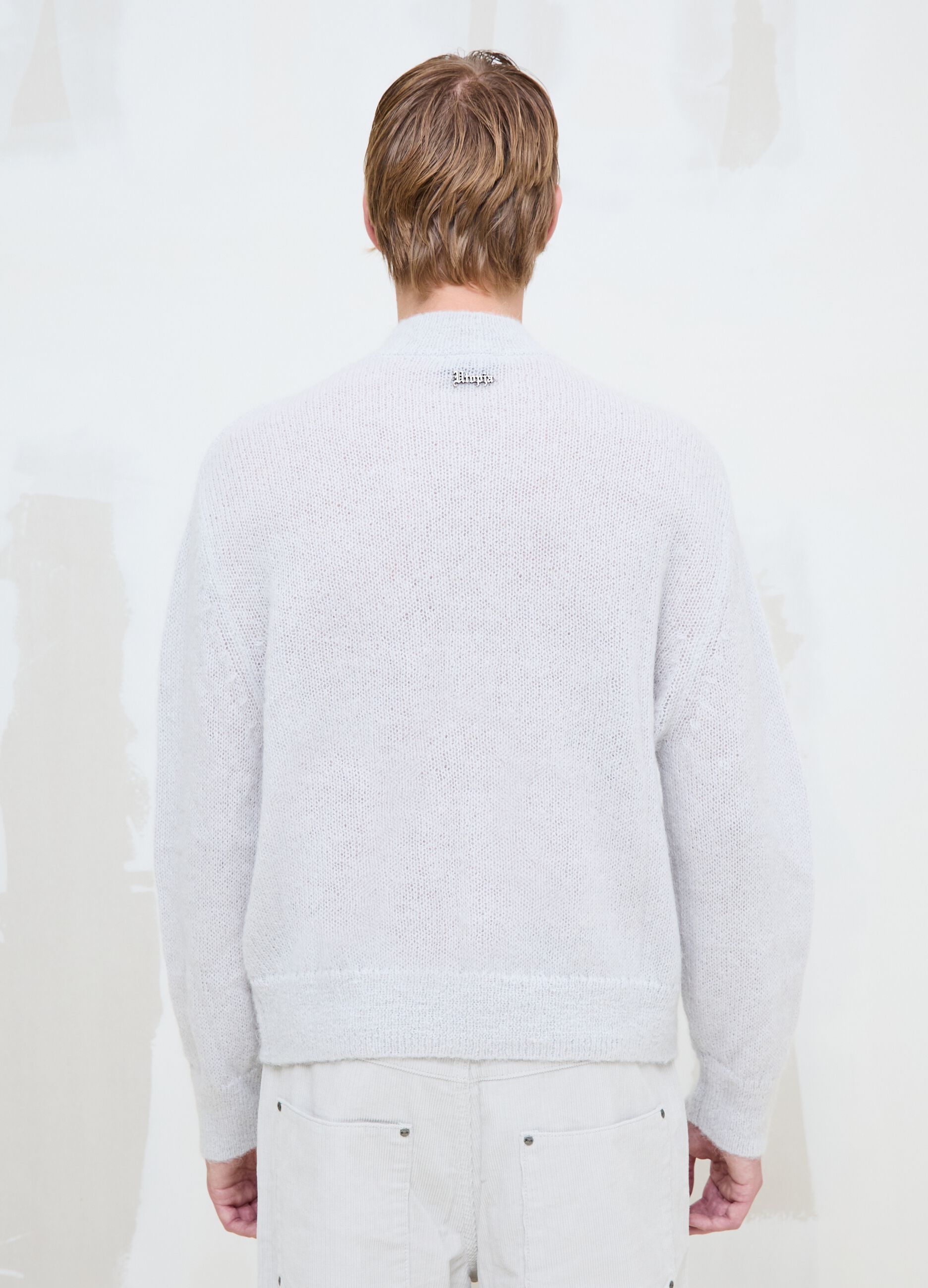 Mohair Crew Neck in Light Beige