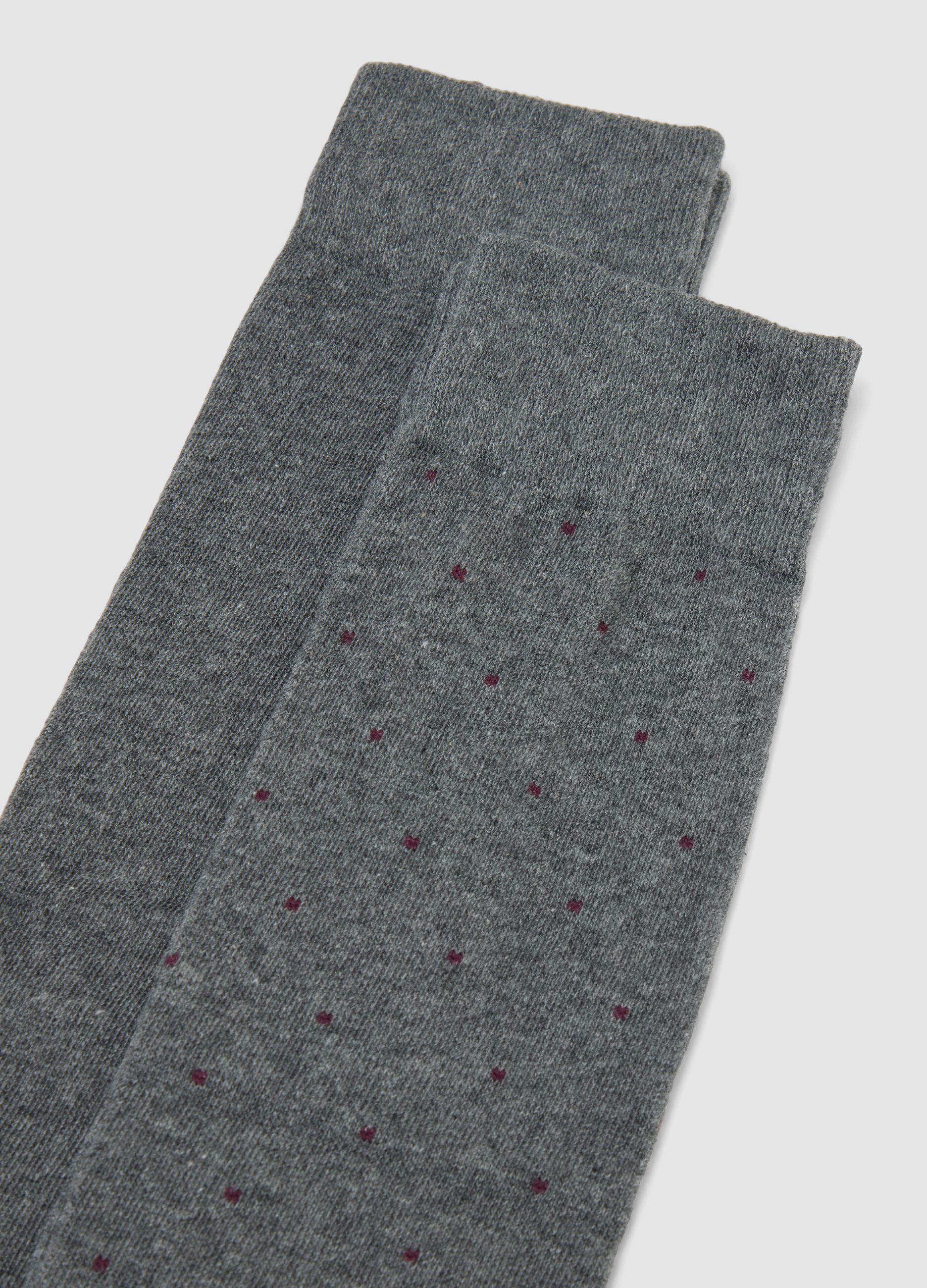 3-Pack of Grey Long Socks in Stretch Organic Cotton