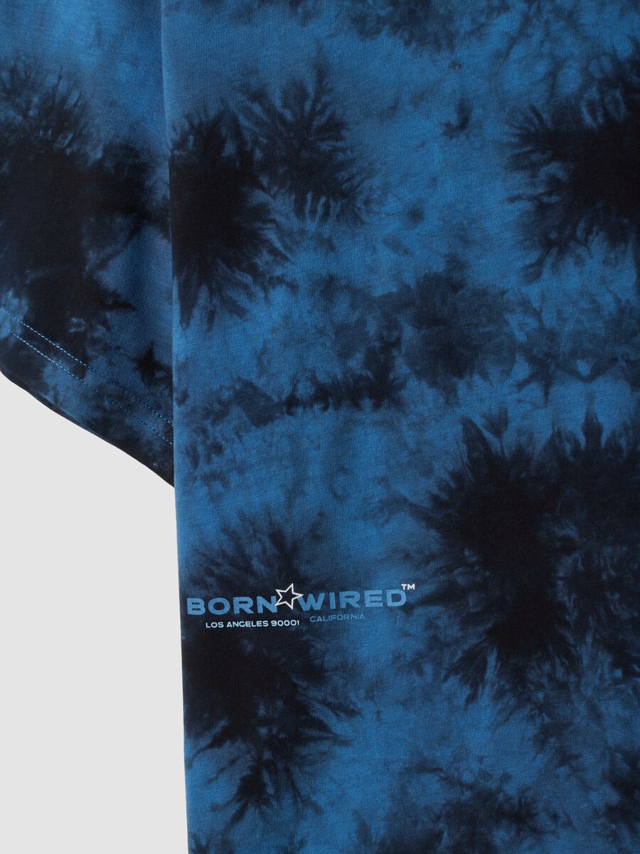 Blue short-sleeve pure cotton T-shirt_5