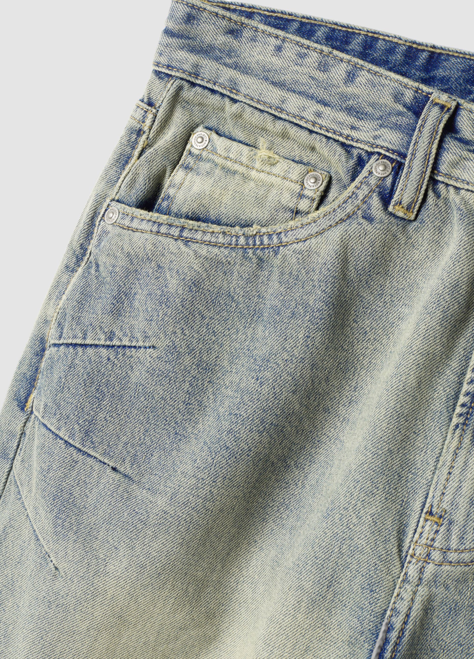 Vintage Light Blue Wide-Leg Denim