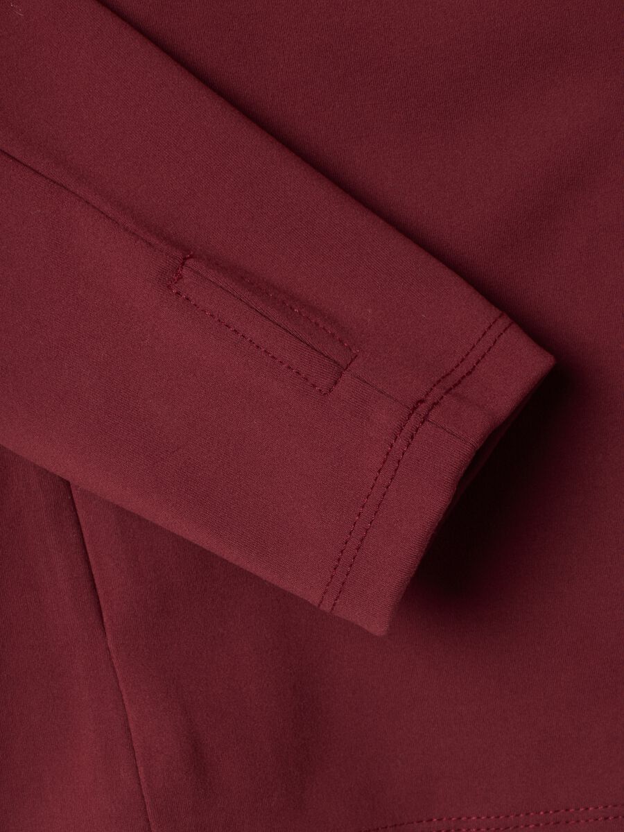 Red fitted full-zip jacket in stretch fabric &ndash; ALTAVIA STUDIO_7