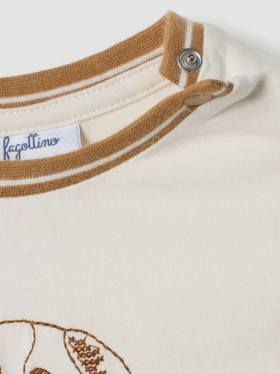 White pure organic cotton crew-neck T-shirt_2