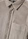 Beige ribbed shirt with classic collar_1
