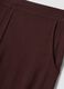 Brown pure viscose trousers with elasticated cuffs, regular fit_6