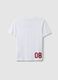 Teen boys' white pure cotton T-shirt in relaxed fit with print_4