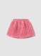 Gonna rosa effetto teddy con vita elasticizzata_0