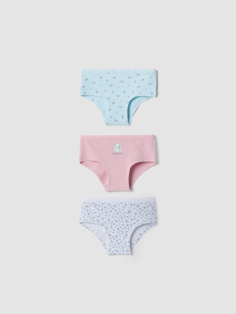 3-pack of multicolour organic stretch cotton briefs with printed designs_0