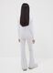 Girls&rsquo; grey flared trousers in stretchy organic cotton_1