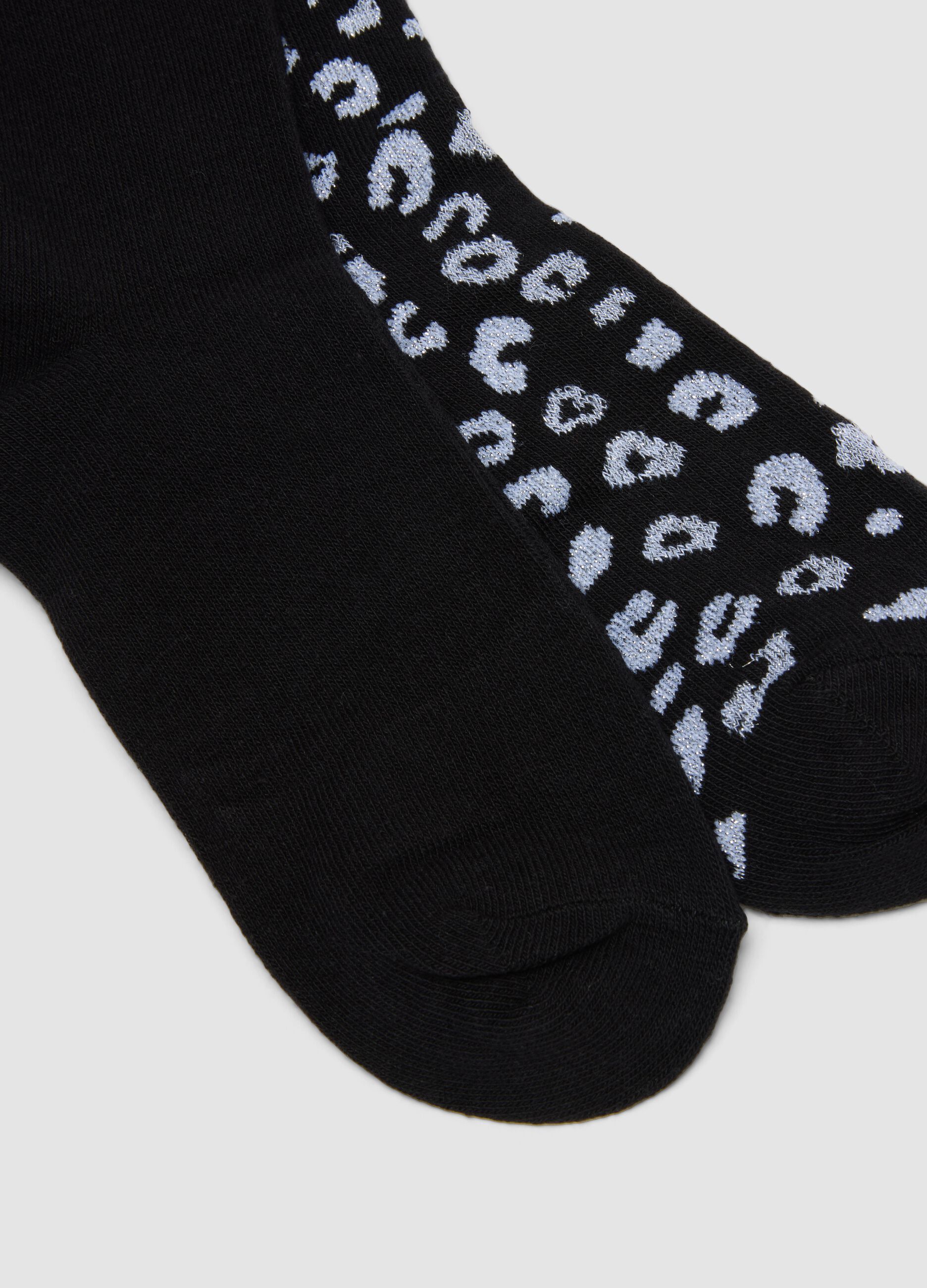 3-pack of black stretch organic cotton socks