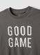تيشيرت رمادي من قطن عضوي خالص بطباعة "Good Game" للأولاد_4