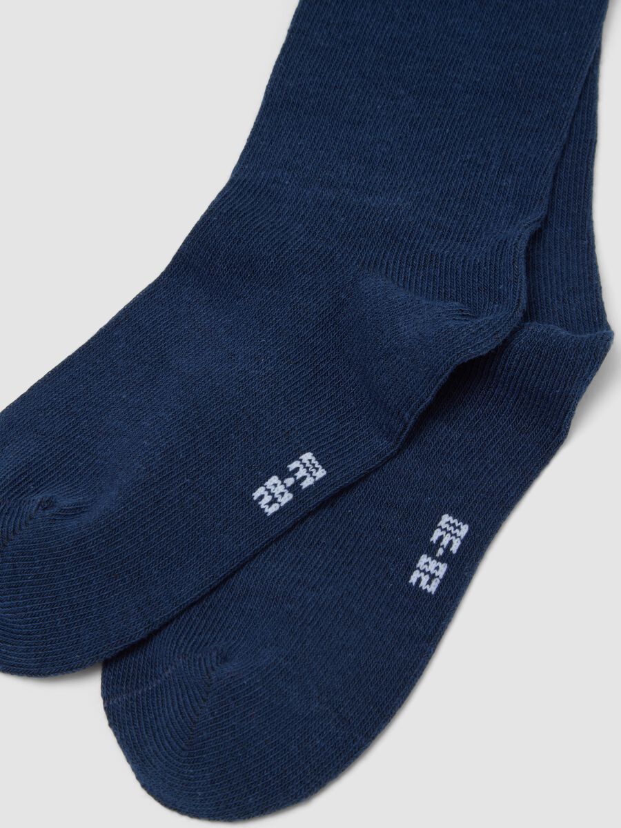 3-pack of long blue socks in stretch organic cotton_2