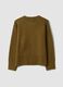Green stretch-fabric oversized top_5