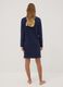 Blue crew-neck nightdress in pure organic cotton_3