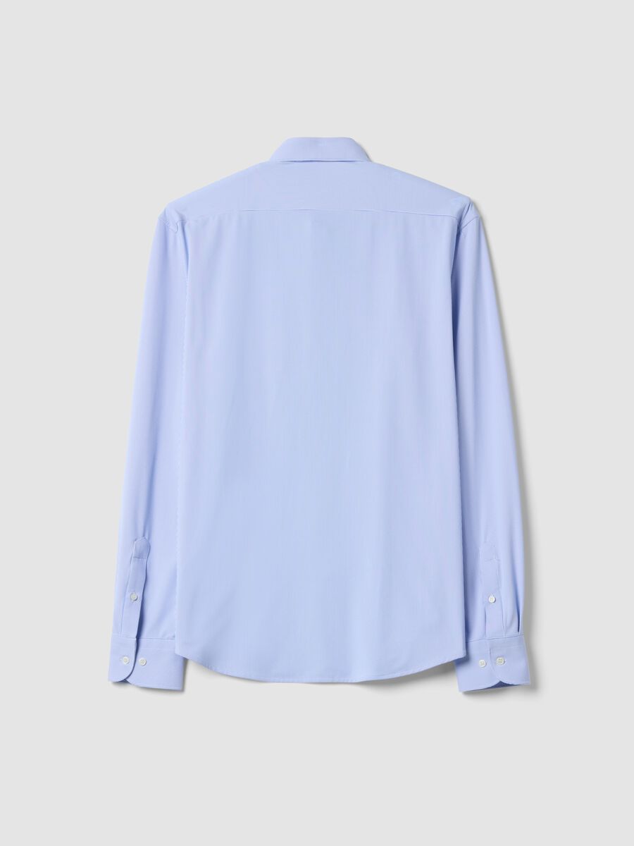 Camicia traspirante azzurra in tessuto elasticizzato 4 Way Stretch slim fit_2
