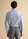 White pure cotton striped Oxford shirt, slim fit_3