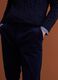Navy stretch cotton corduroy regular-fit chino trousers_2