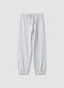 Pantaloni jogger grigi in puro cotone organico_0