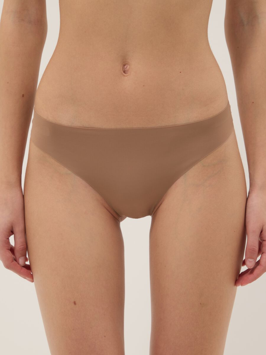 Beige Brazilian Briefs Regular Fit_1