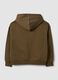 Green cotton-blend hoodie in a regular fit_5