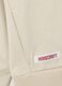 Beige children's hoodie in pure cotton with print_3