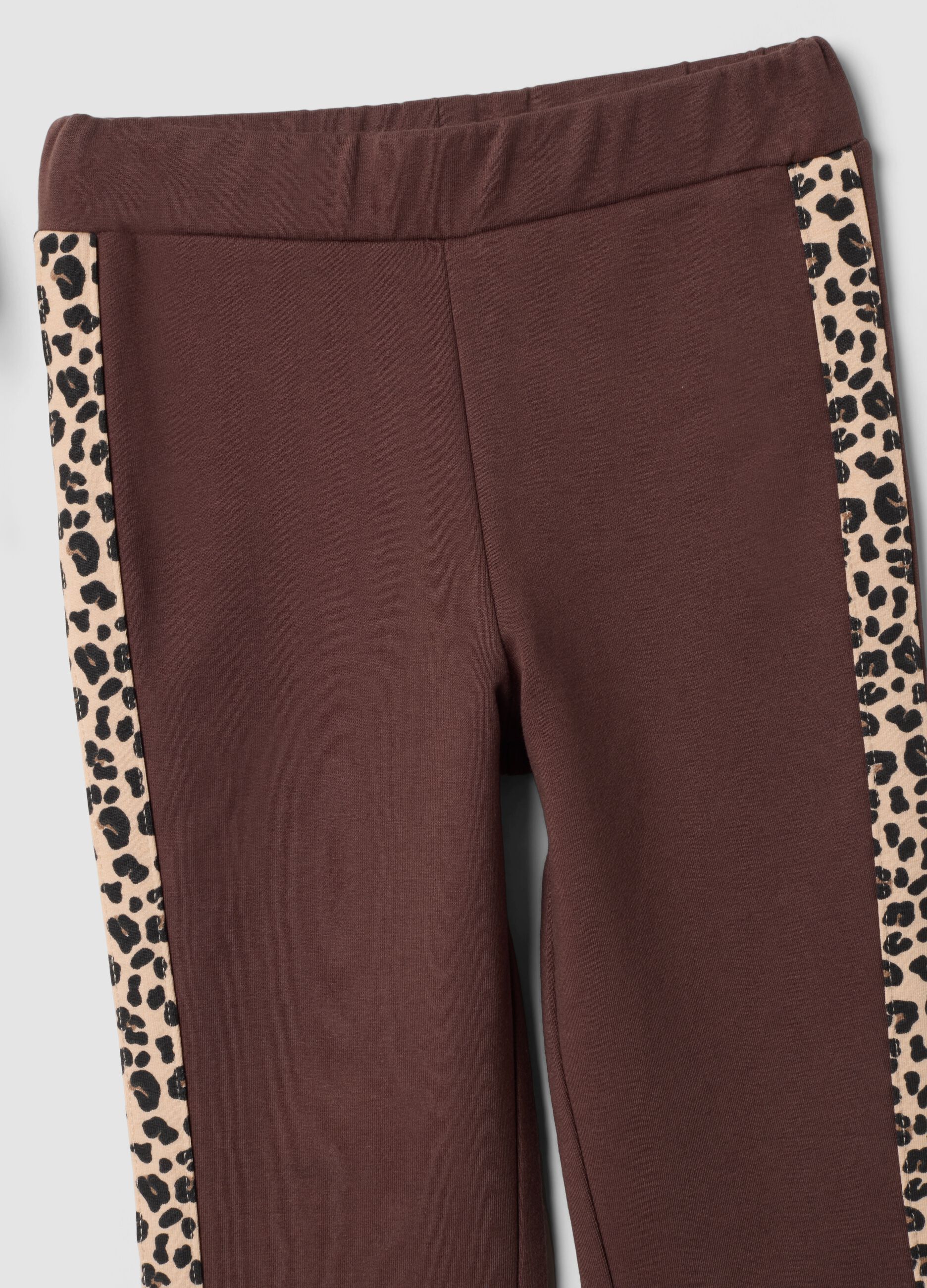White cotton-blend Minnie print jogging set, regular fit