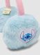 Blue ear warmers with Stitch patch_2