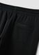 Jogger neri in misto cotone con fondo a polsino e coulisse_6