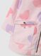 Girl's regular fit pink raincoat with hearts_2