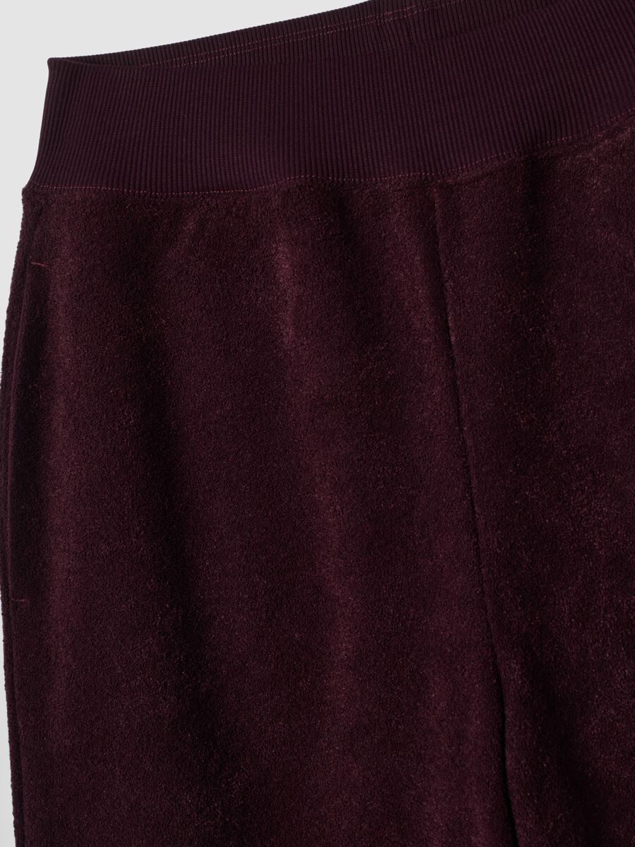 Purple viscose-blend straight-fit trousers_1
