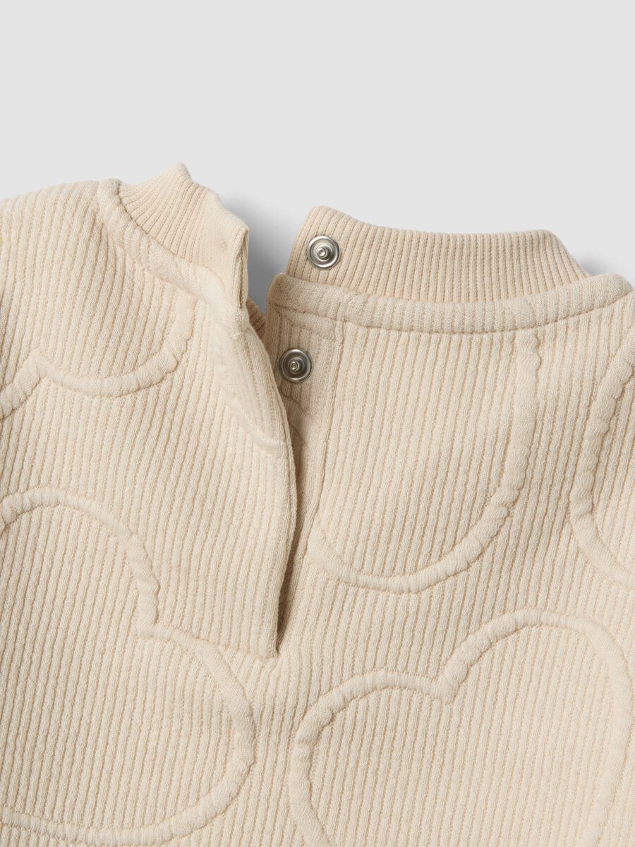 Beige over-fit stretch viscose crew-neck set_3