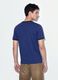 Blue fitted pure cotton T-shirt with contrast trims_2