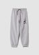 Pantaloni jogger grigi in misto cotone comfort fit_0