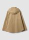 Beige cotton-blend parka with hood, regular fit_1