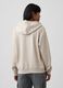 Beige cotton-blend hooded sweatshirt with GAP logo_2