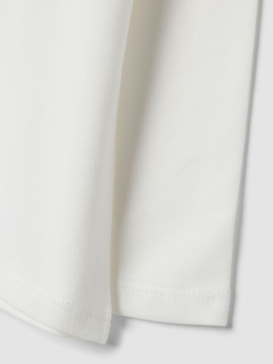 White organic stretch cotton crew-neck top_3