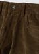 Brown ribbed stretch cotton trousers_2