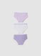 Tripack di slip viola in cotone organico elasticizzato_1
