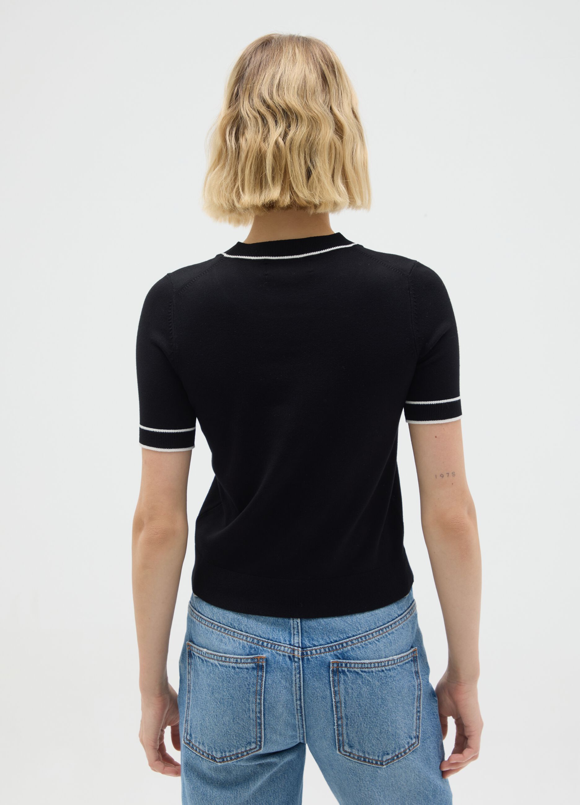 Women's multicolour viscose blend regular fit top