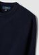 Navy crew-neck jersey knit jumper, regular fit_1