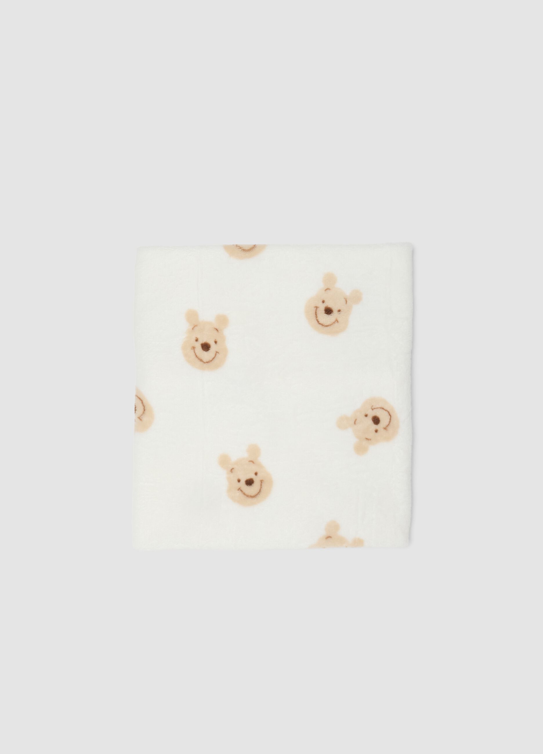Copertina bianca con stampa Winnie the Pooh