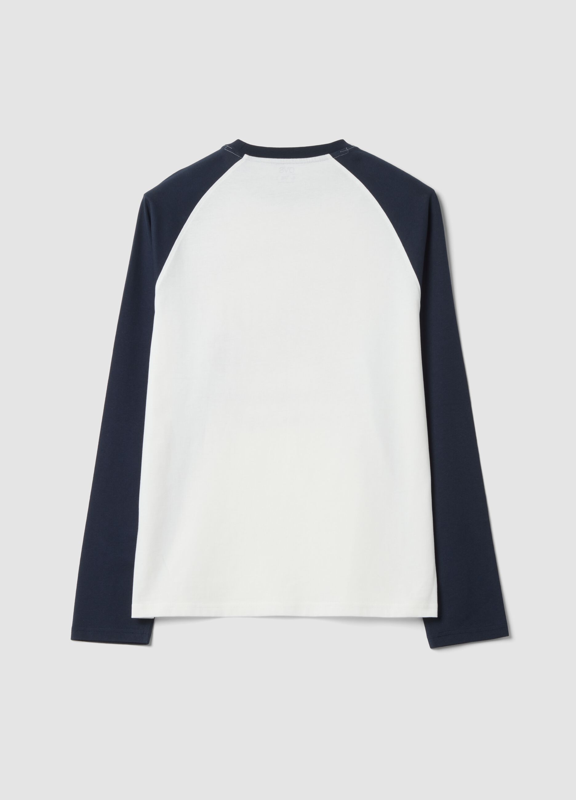 White organic cotton pyjama top with Santa print