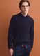 Blue jacquard wool-blend jumper, regular fit_0